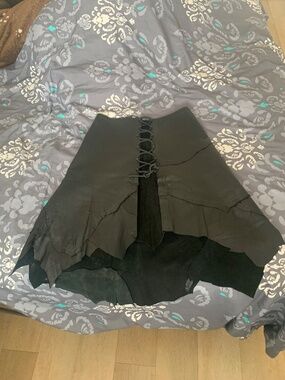 Miles Turner Artisan Leather Renaissance Pixie Skirt - Small